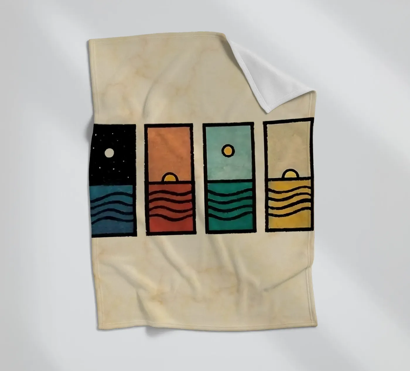 horizon rectangles Fleecedecke von prindy