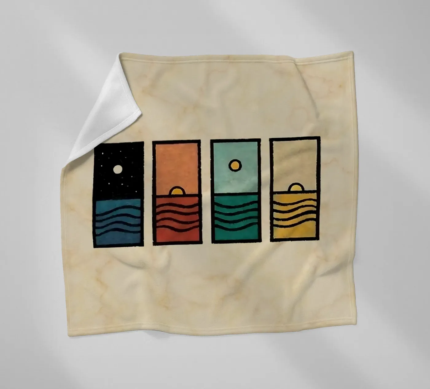 horizon rectangles Fleecedecke von prindy