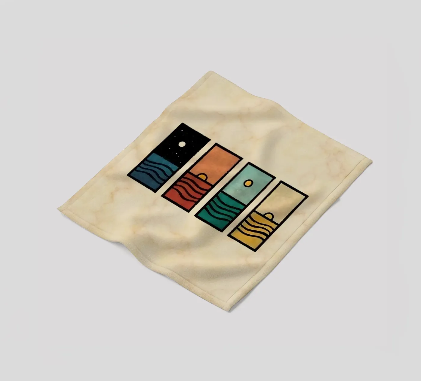 horizon rectangles Fleecedecke von prindy
