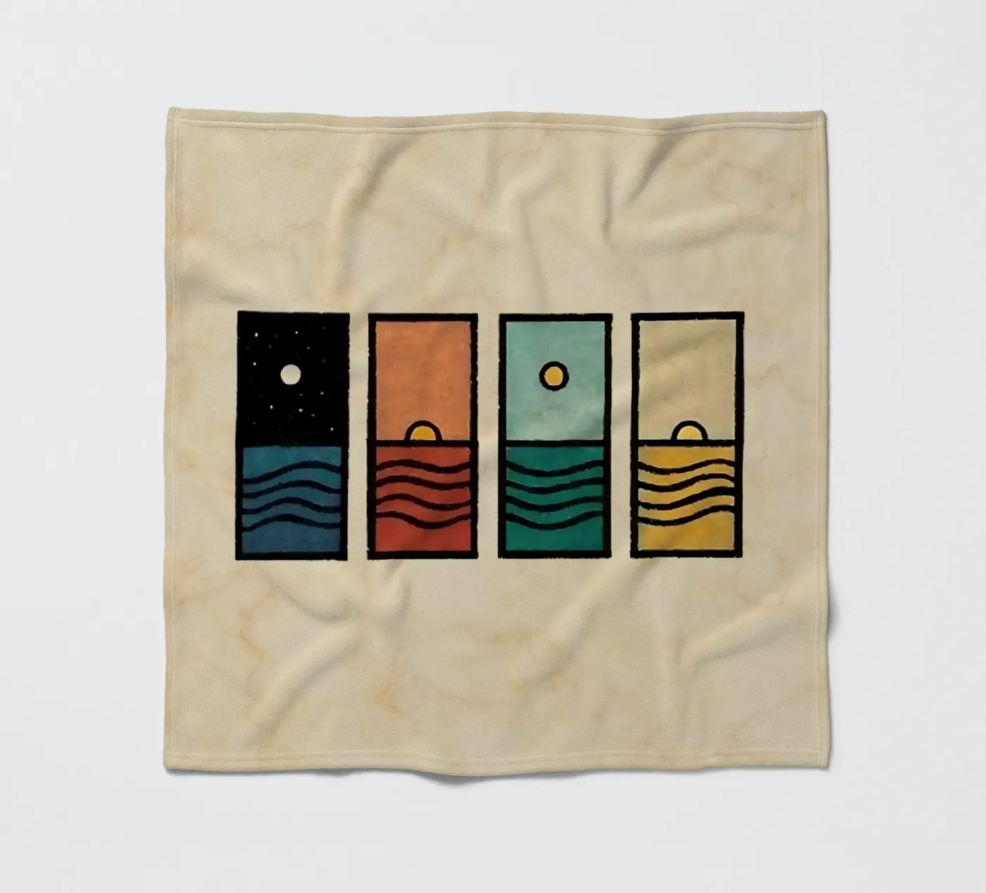 horizon rectangles Fleecedecke von prindy