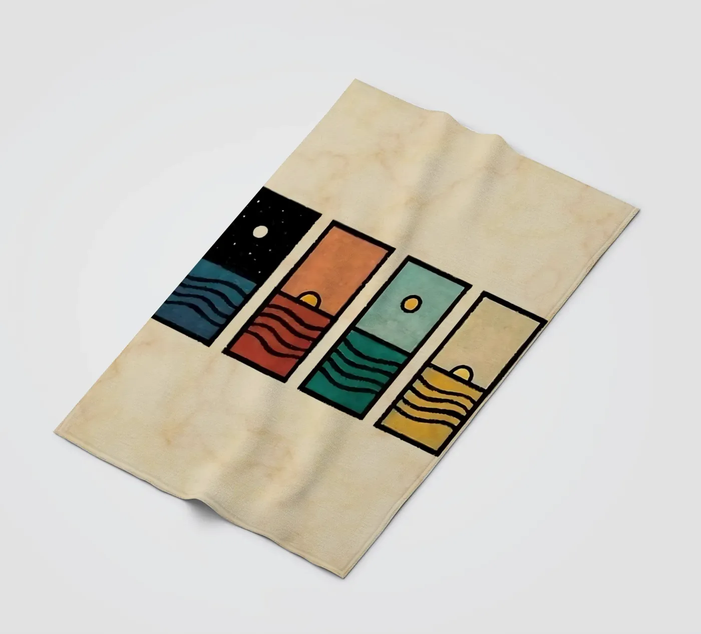 horizon rectangles Fleecedecke von prindy
