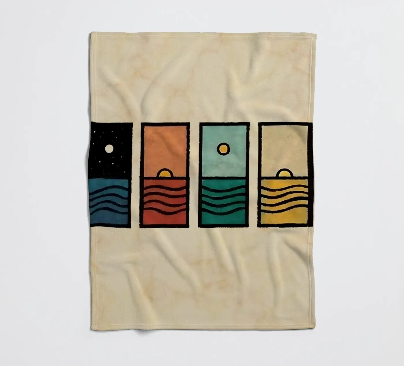 horizon rectangles Fleecedecke von prindy
