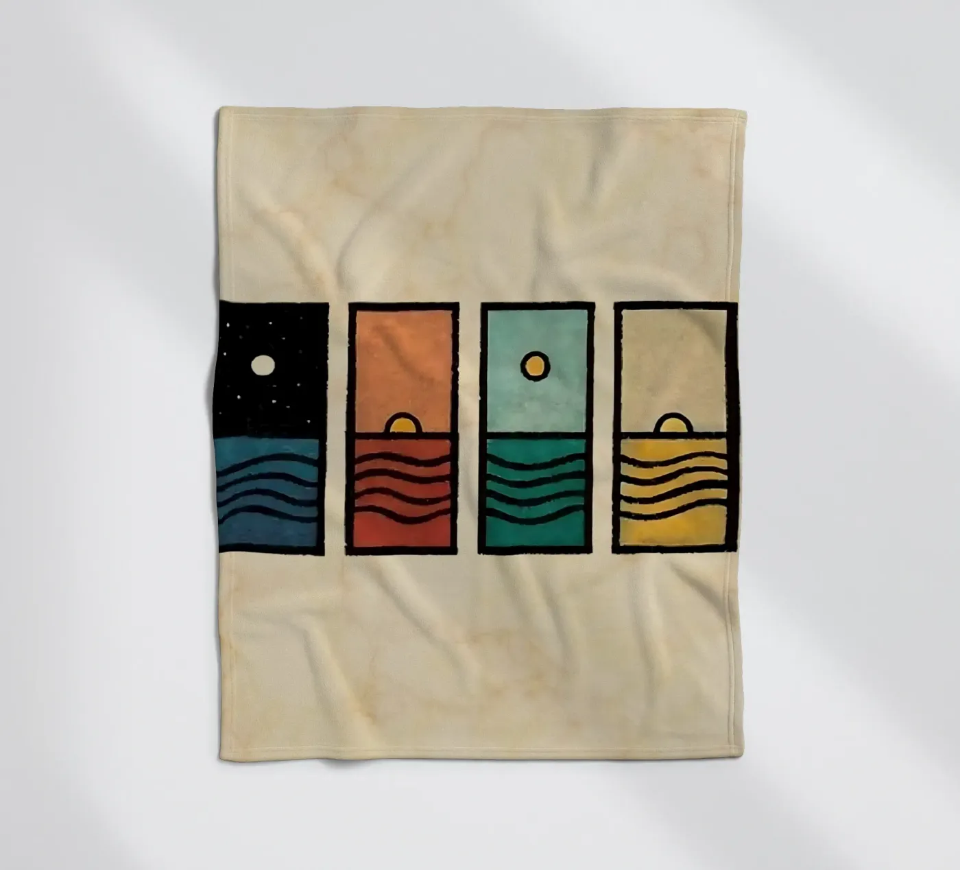 horizon rectangles Fleecedecke von prindy