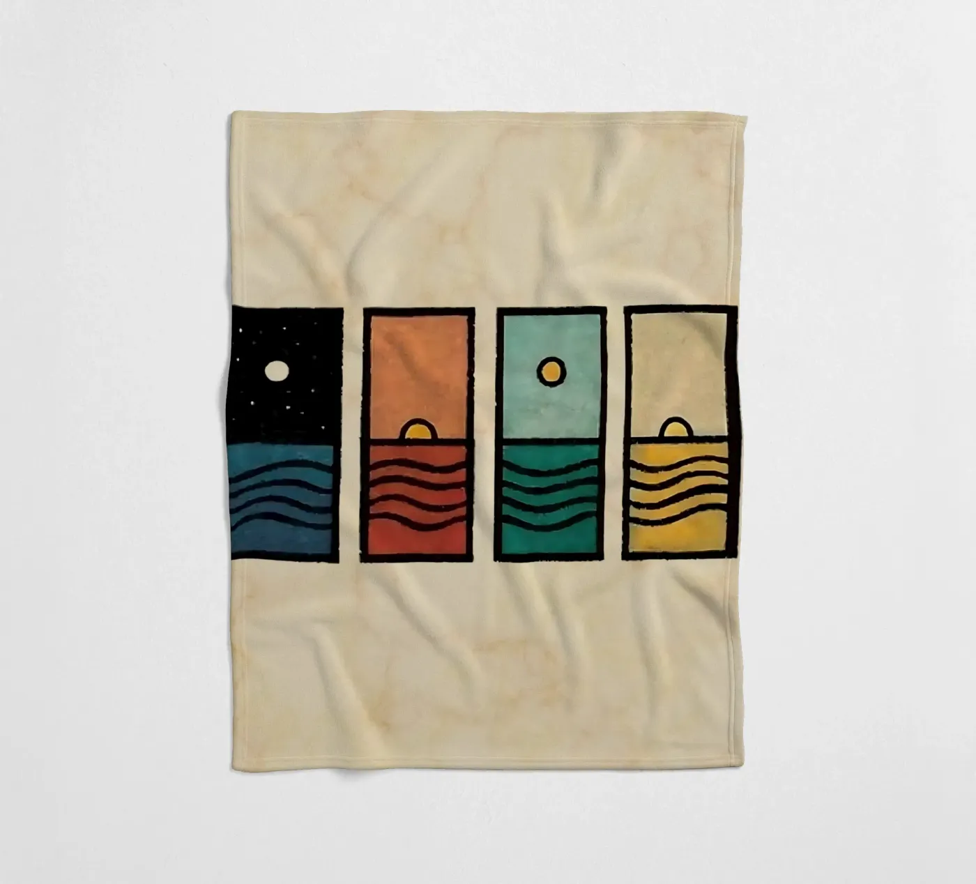 horizon rectangles Fleecedecke von prindy
