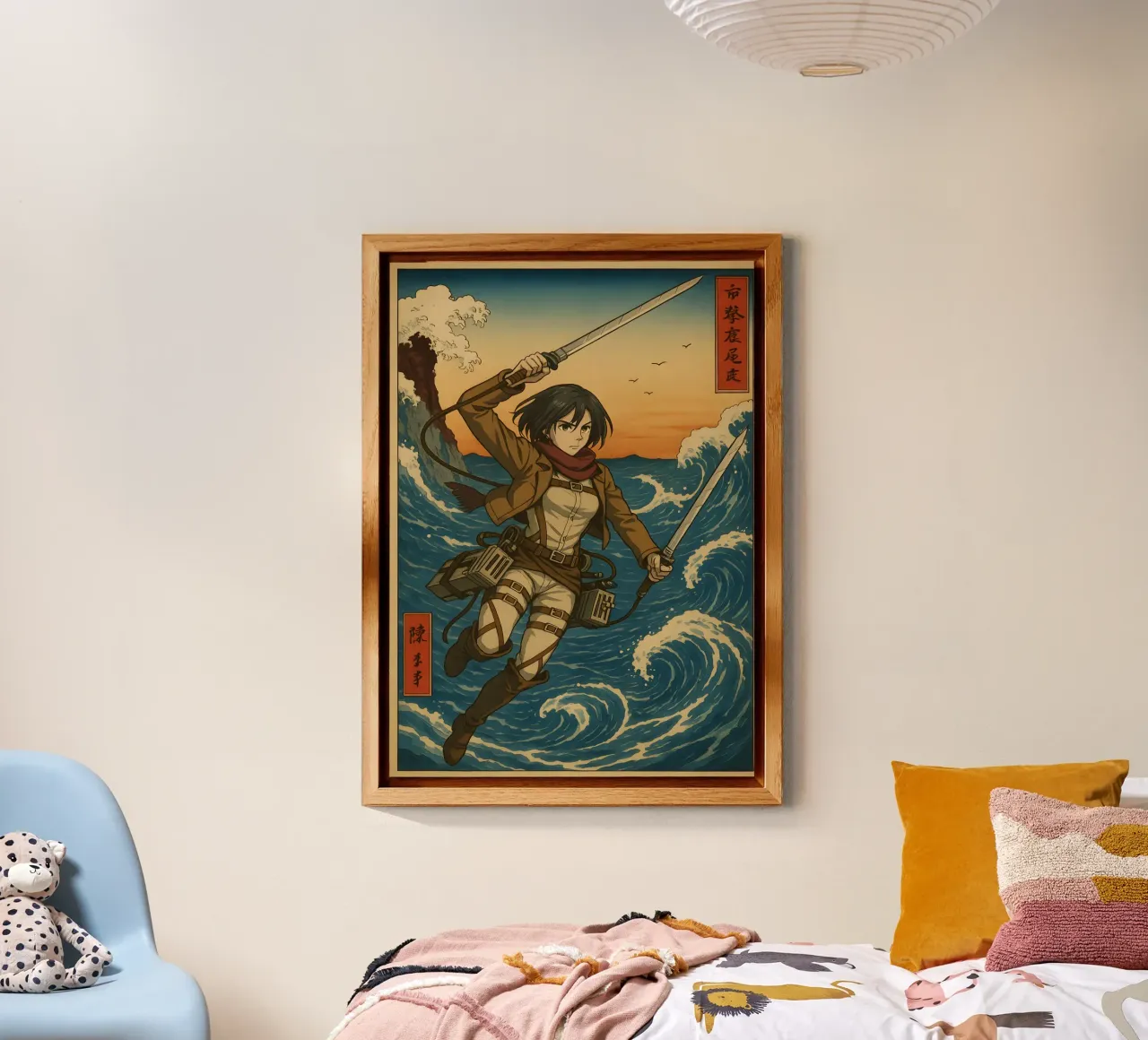 AOT Mikasa Japan Wave Art alluminio dibond da KakiHanryJP