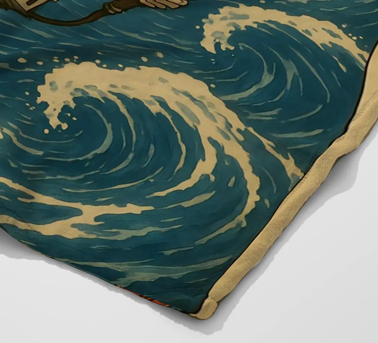 AOT Mikasa Japan Wave Art coperta in pile da KakiHanryJP