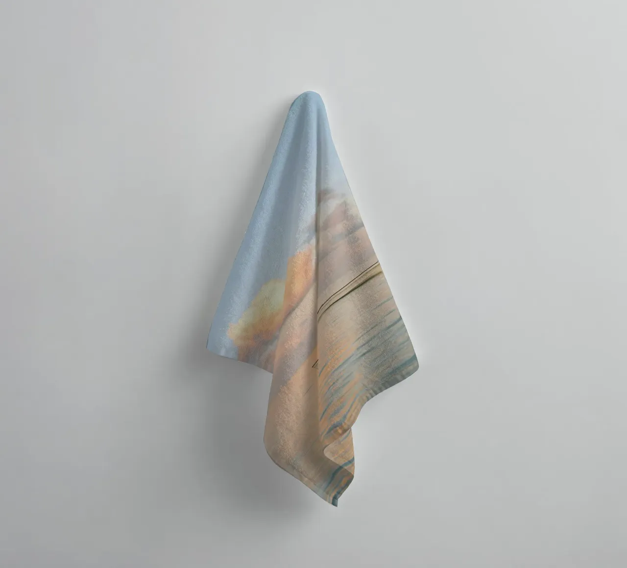 pastel colors ocean asciugamano da bagno da twillight