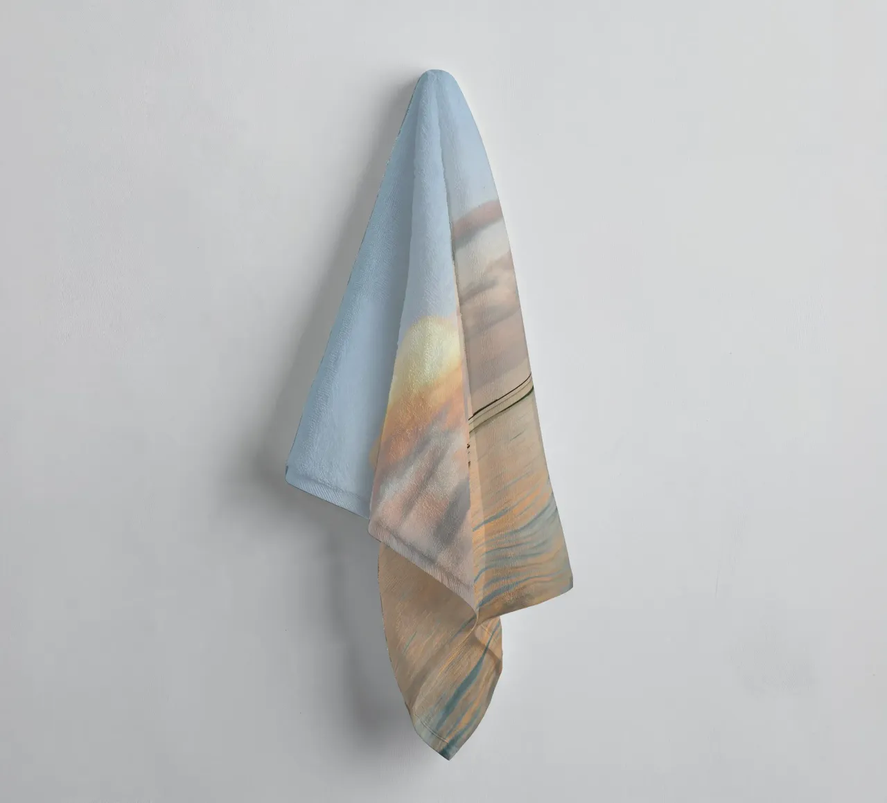pastel colors ocean asciugamano da bagno da twillight