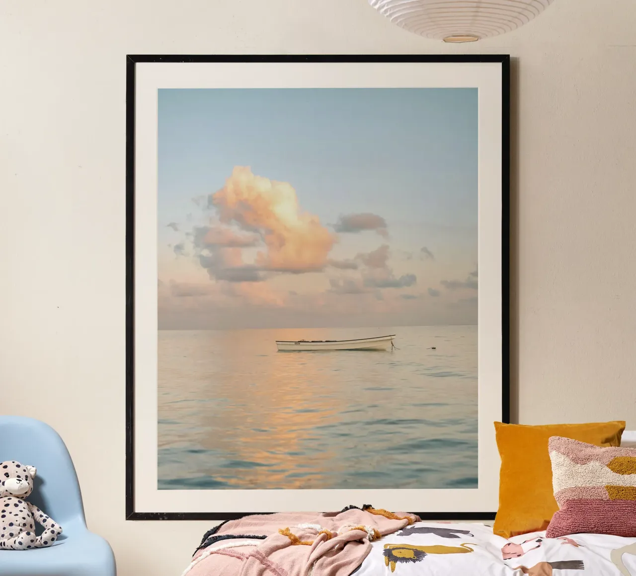 pastel colors ocean carta hahnemühle da twillight