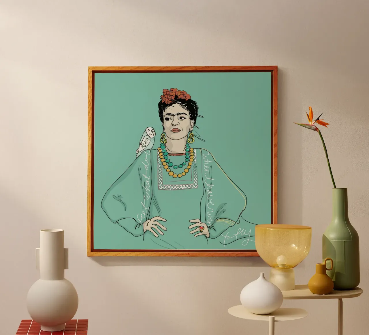 Frida Kahlo plexiglass da Christina Heitmann