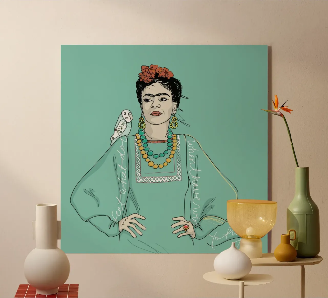 Frida Kahlo plexiglass da Christina Heitmann