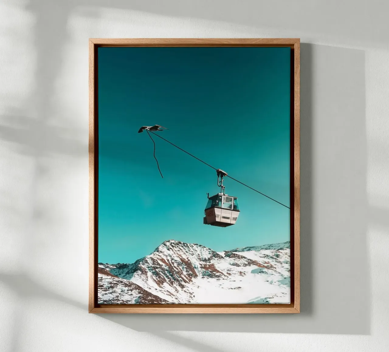 Free Your Imagination canvas met Baklijst van mofartmonica