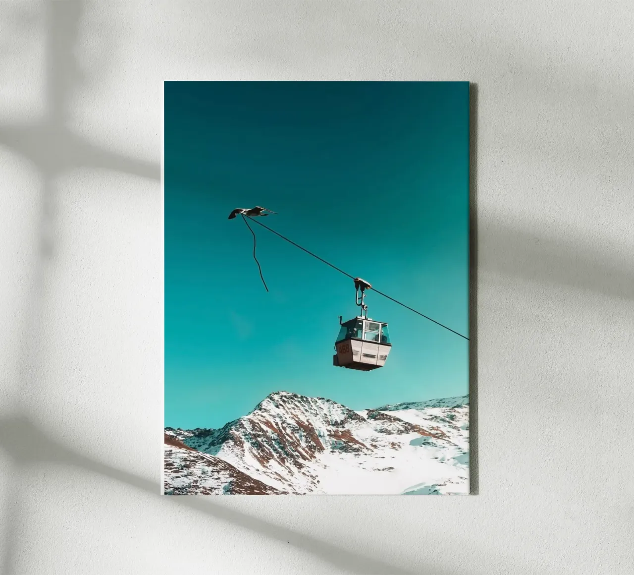 Free Your Imagination canvas met Baklijst van mofartmonica