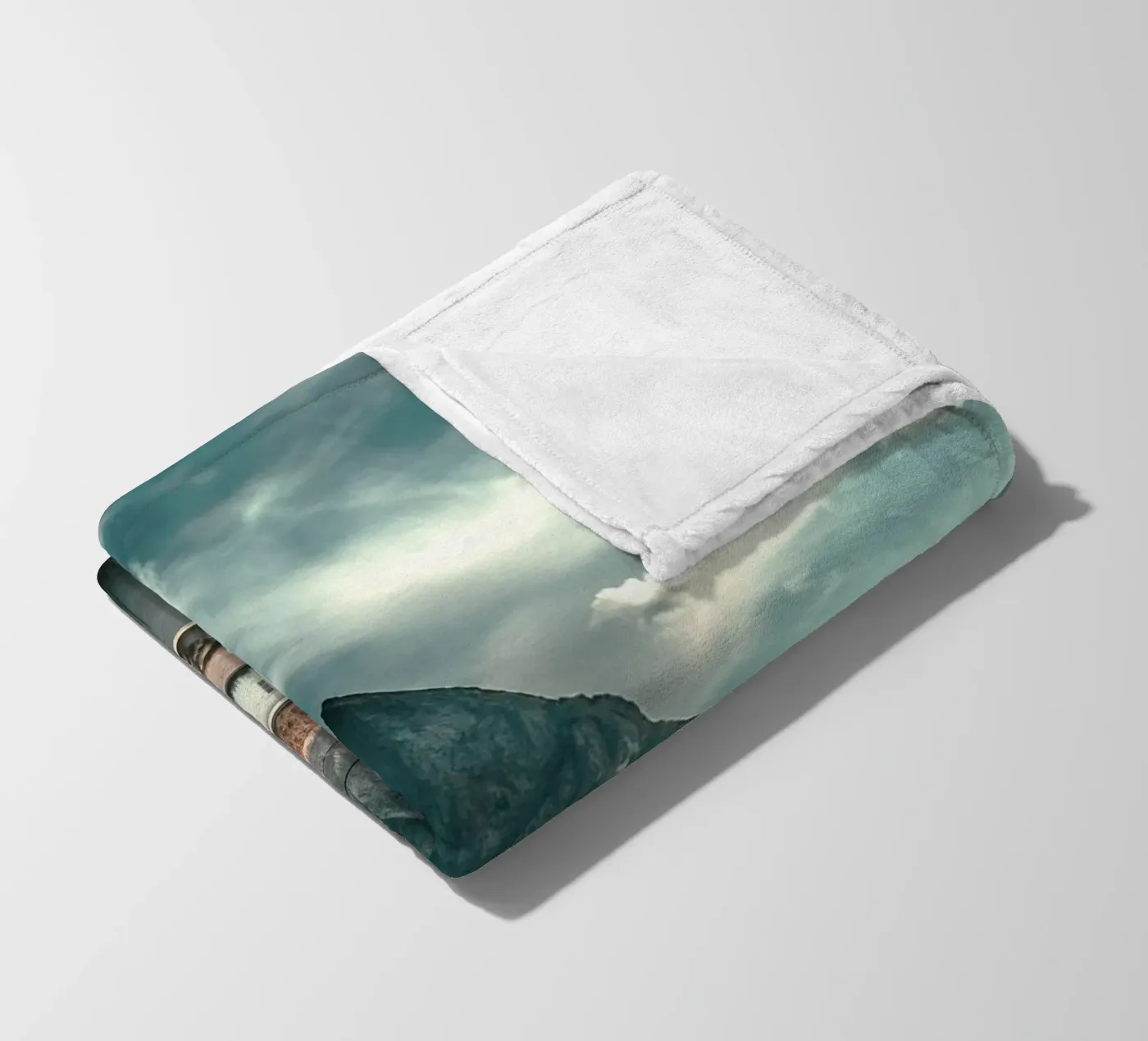 cabin rustic Fleecedecke von twillight