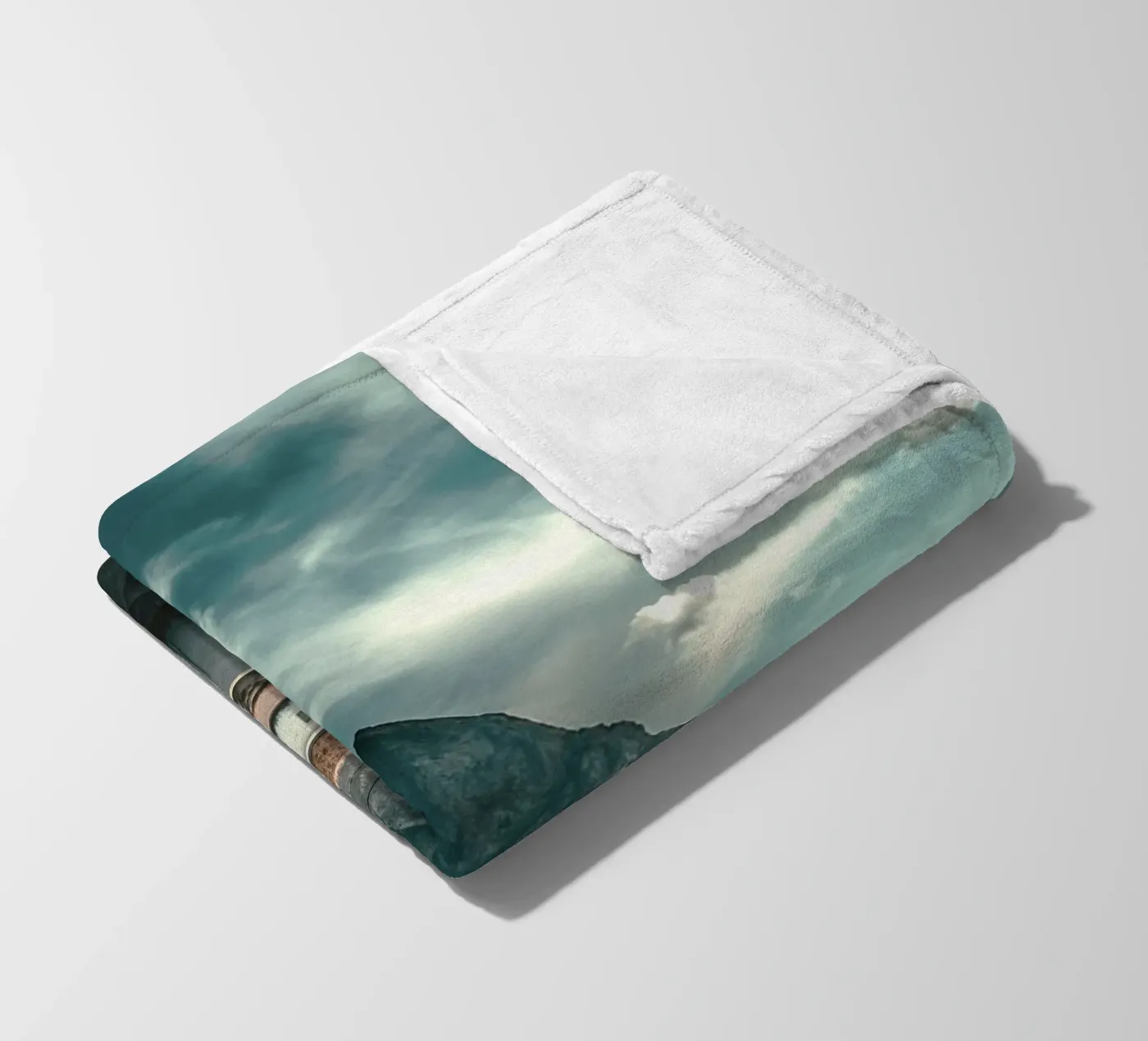 cabin rustic Fleecedecke von twillight