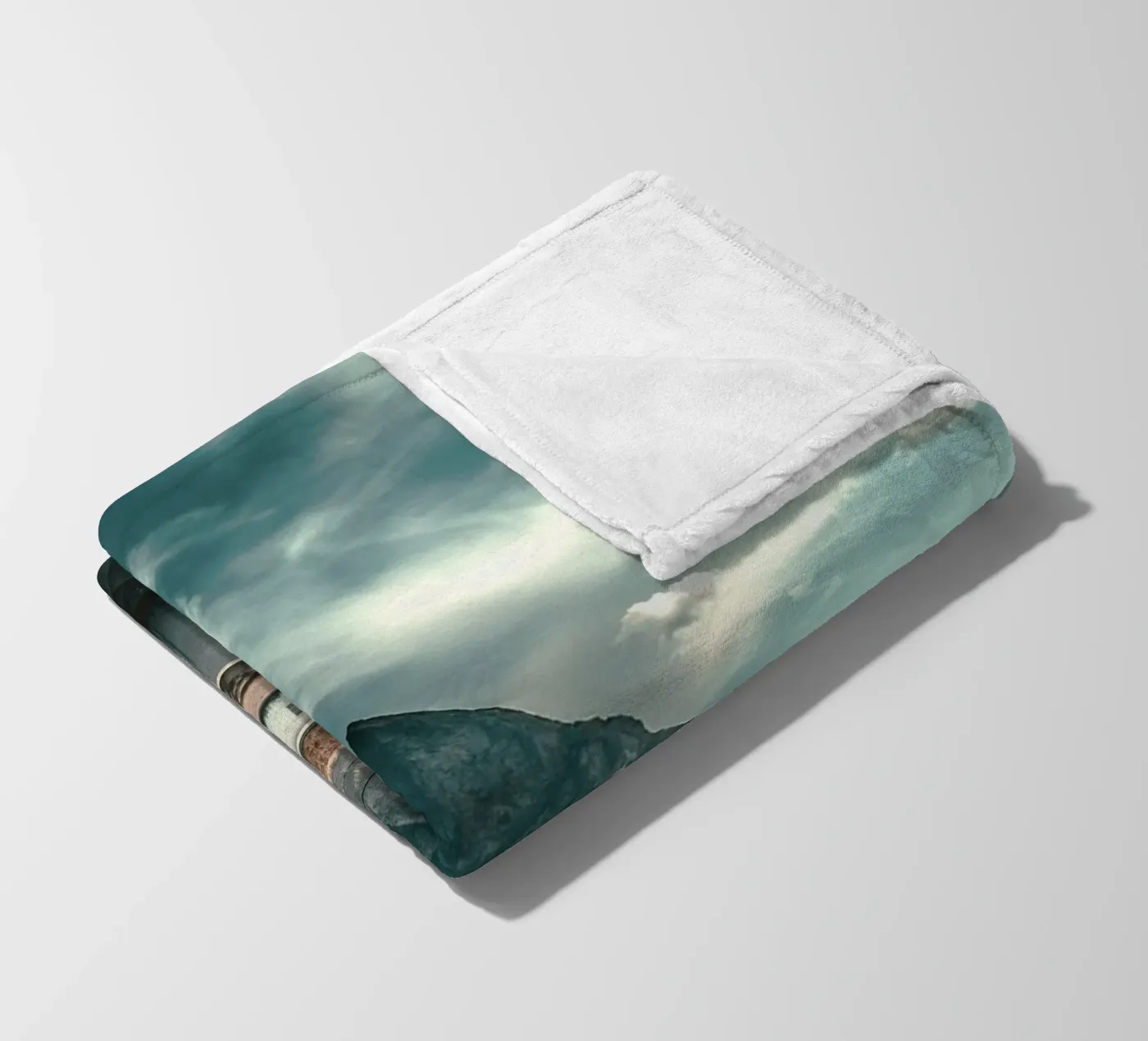 cabin rustic Fleecedecke von twillight
