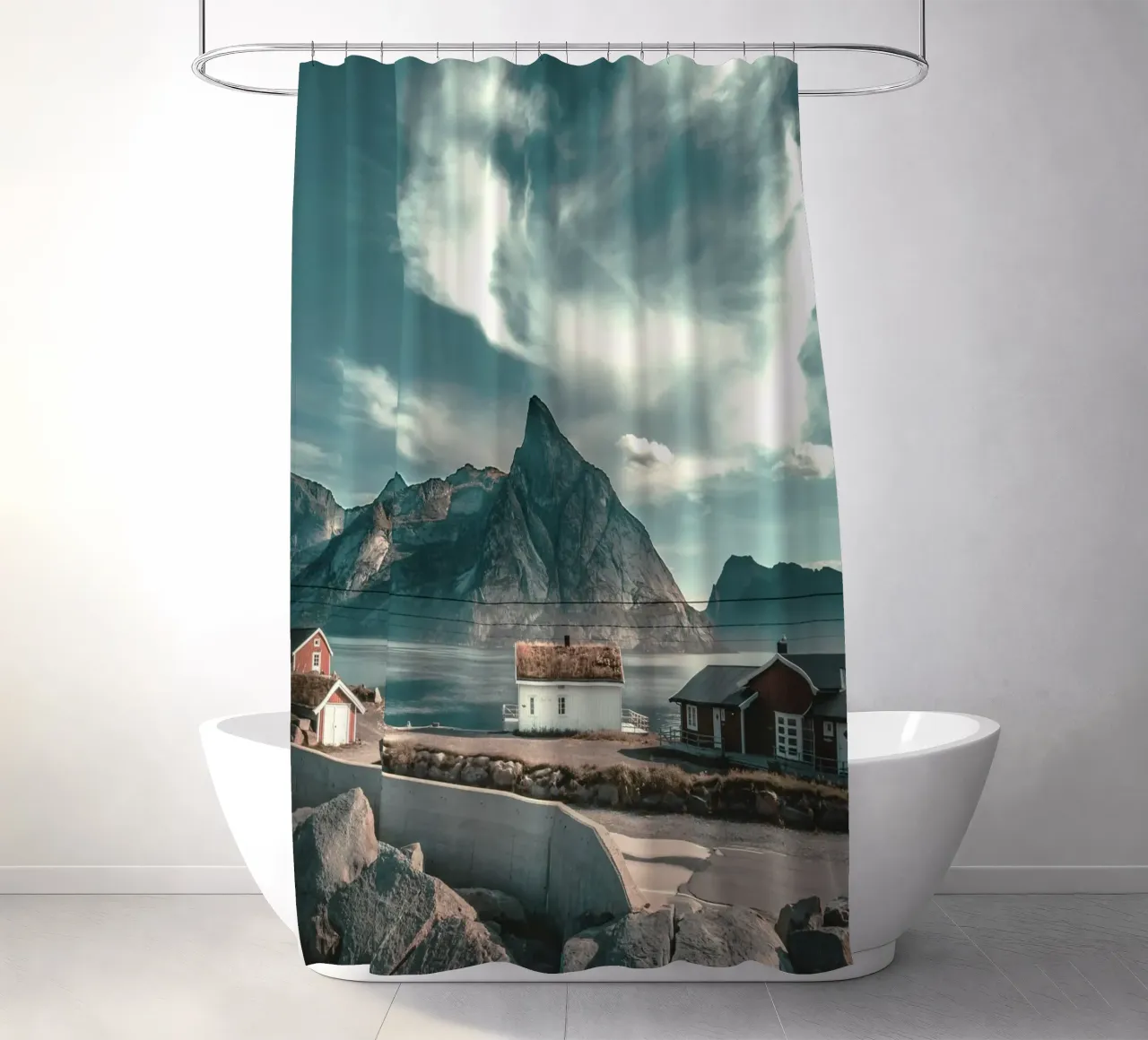 cabin rustic tenda da doccia da twillight