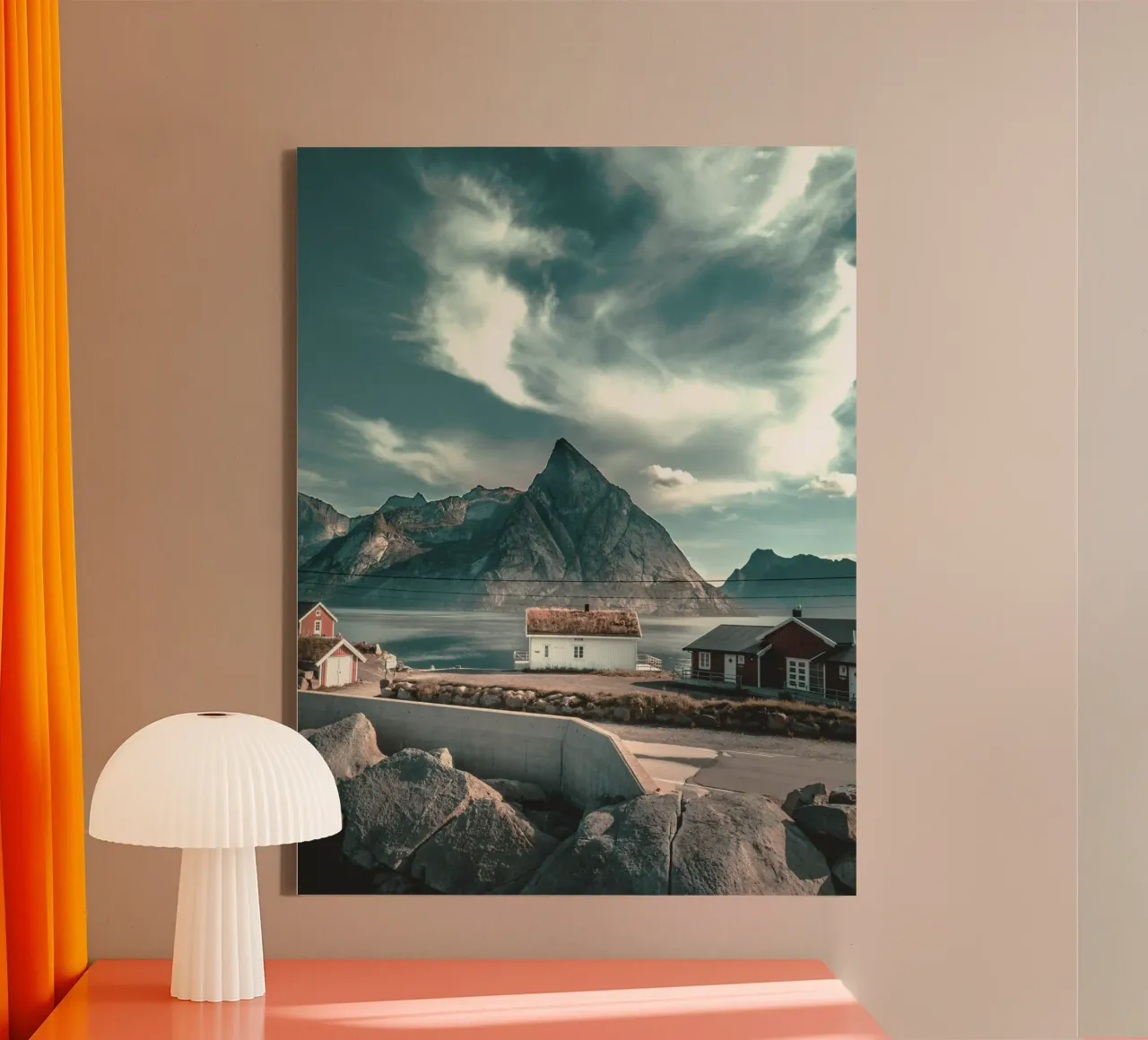 cabin rustic tela con Cornice a cassetta da twillight