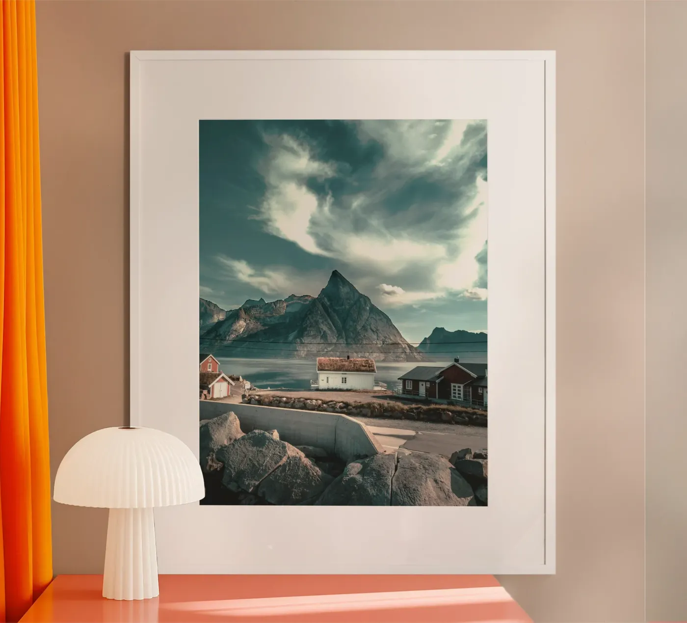 cabin rustic poster van twillight