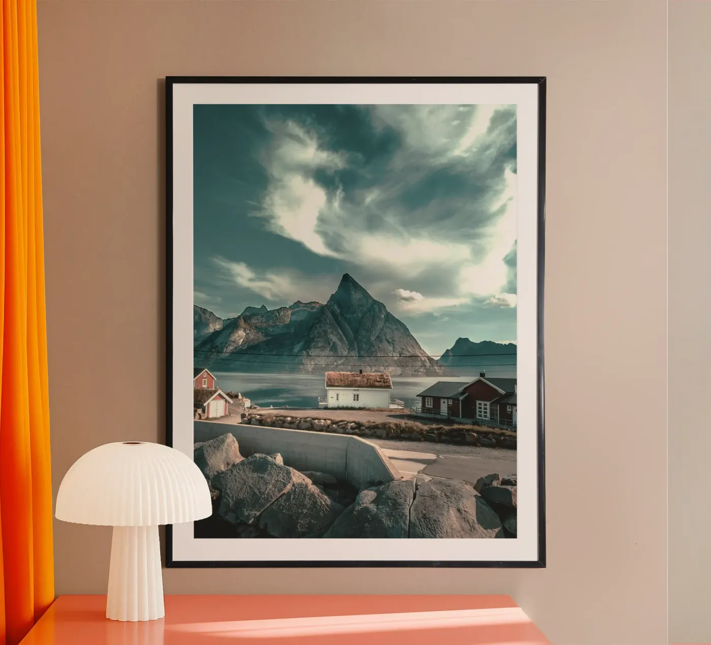 cabin rustic poster van twillight