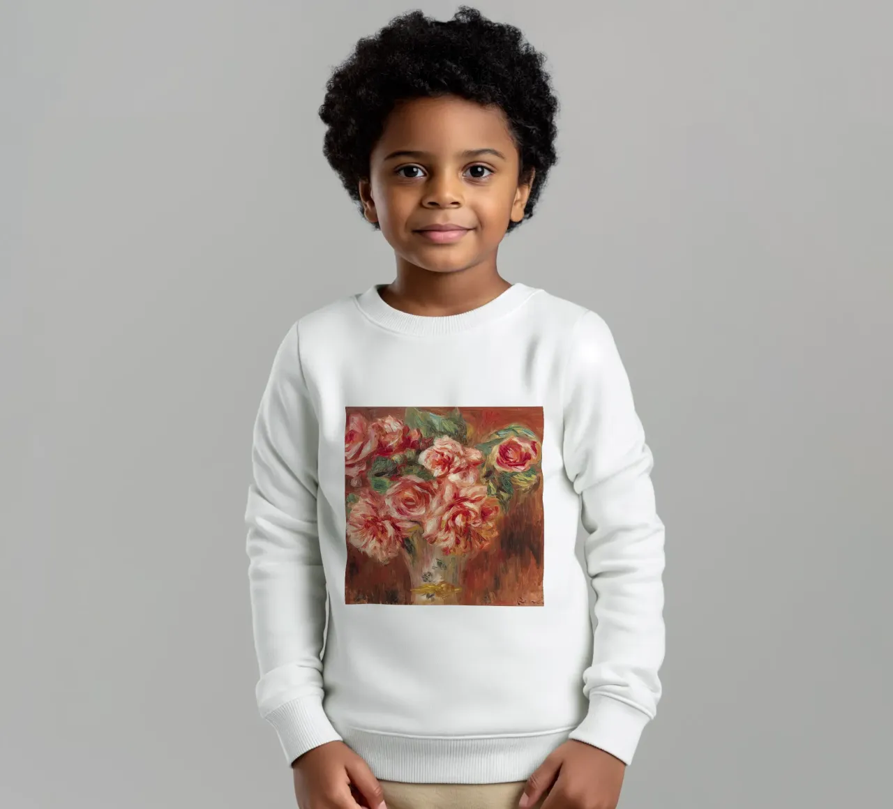 Rose in vaso felpa bambino da LaurelArt