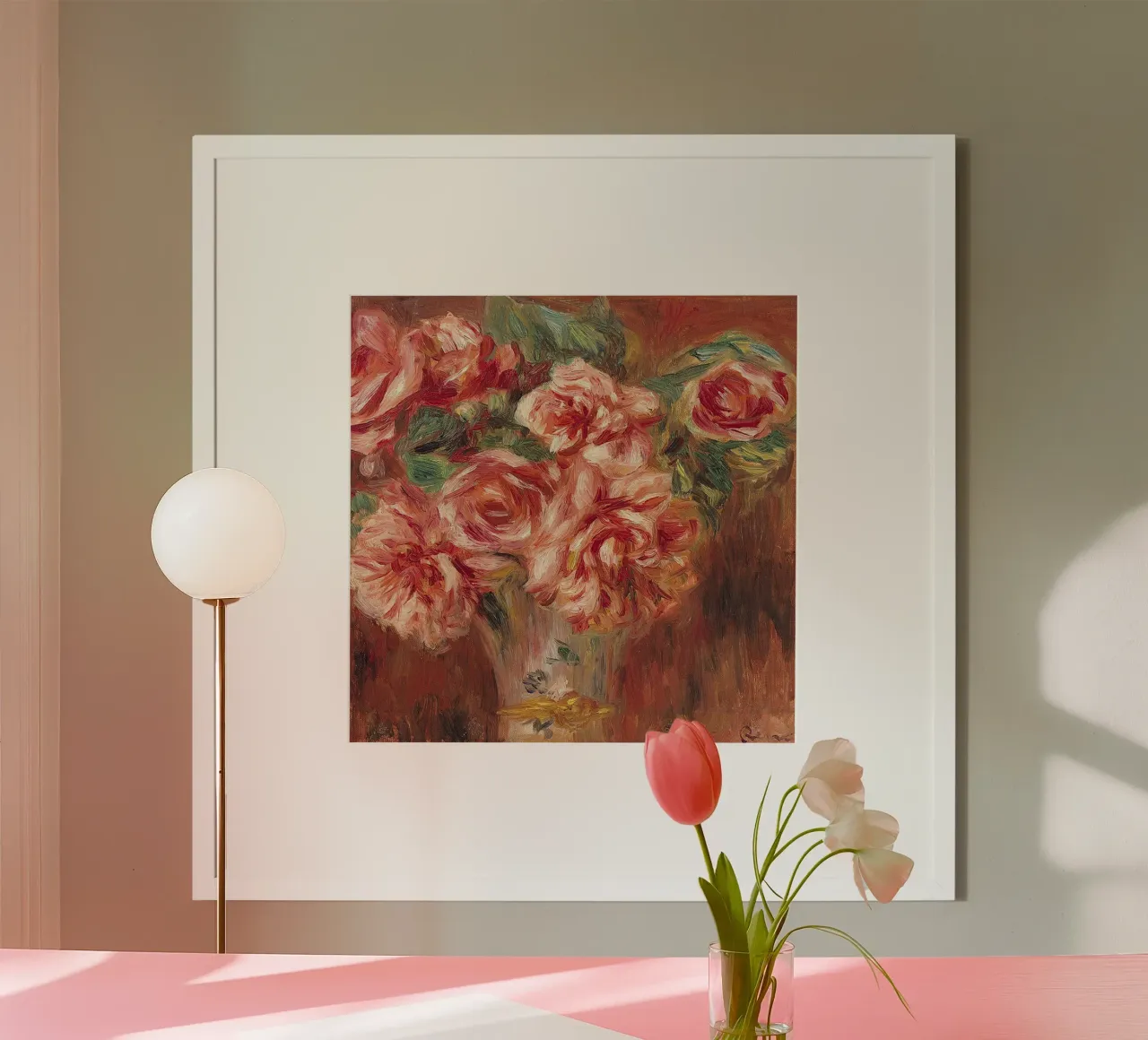 Rose in vaso carta hahnemühle da LaurelArt