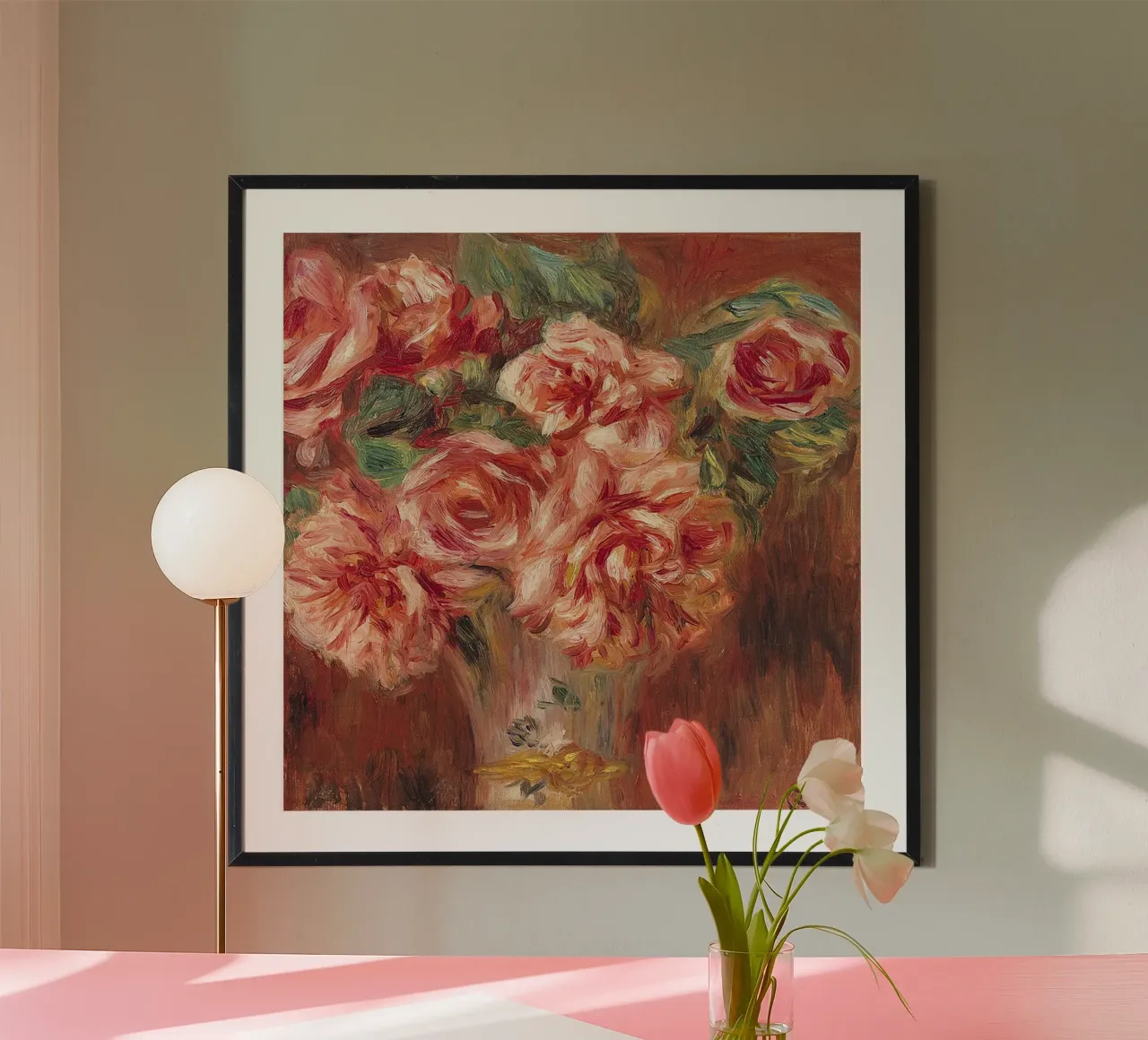 Rose in vaso carta hahnemühle da LaurelArt