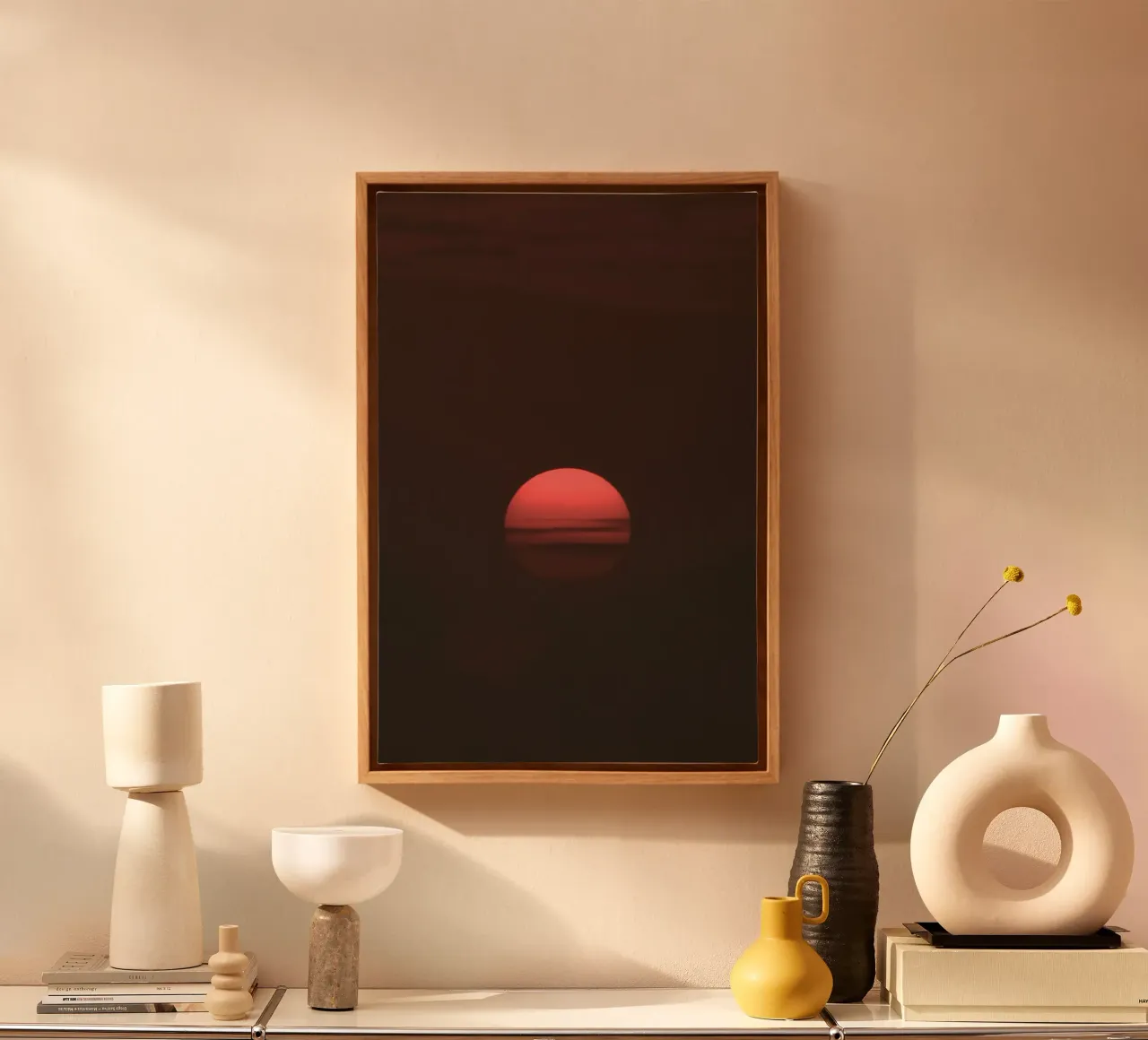 silhouette tranquility canvas van twillight