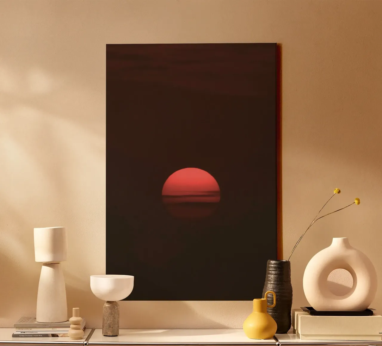 silhouette tranquility canvas van twillight