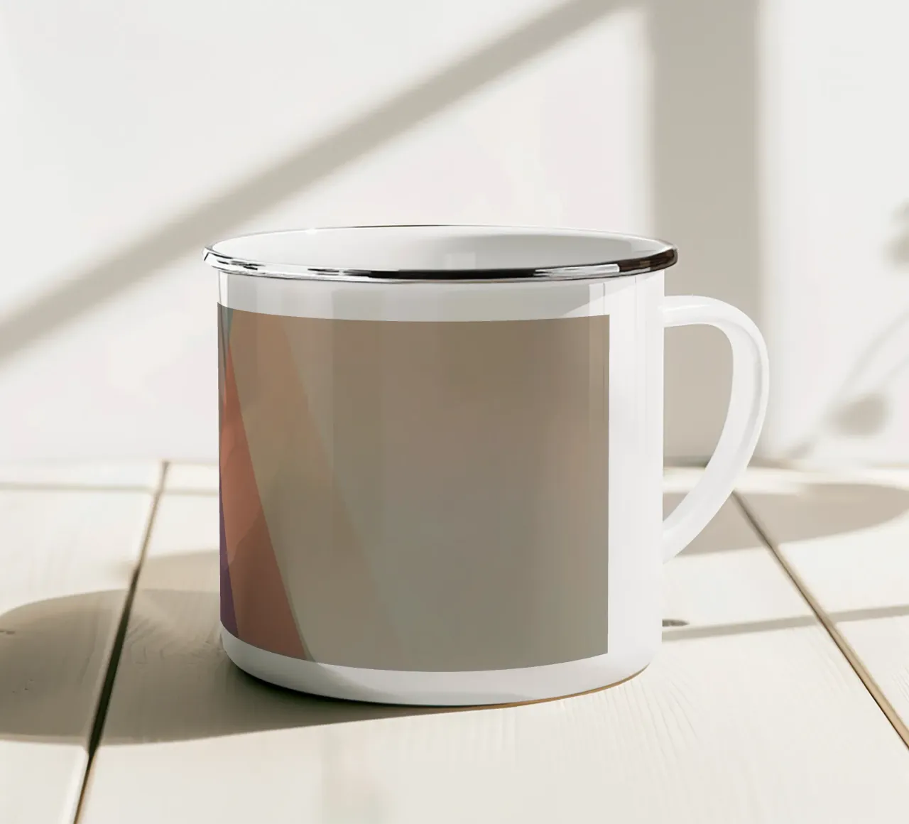 Geometria moderna n. 1 tazza in smalto da Metron