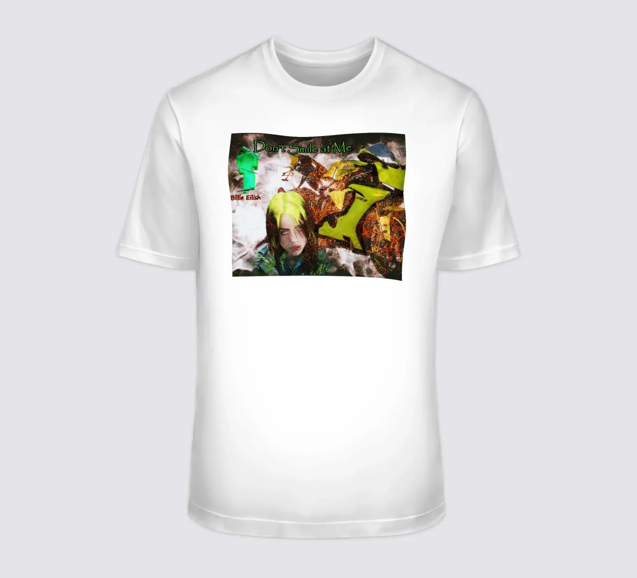 Billie Eilish con Yzf - R1 "Neon Malinconia t-shirt da Abasa Inaraya