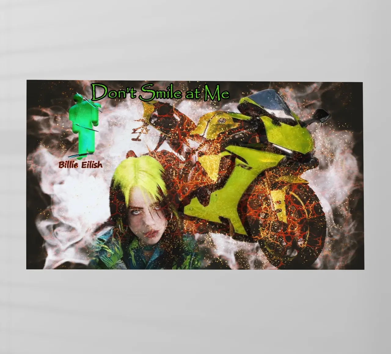 Billie Eilish con Yzf - R1 "Neon Malinconia pellicola backlit da Abasa Inaraya