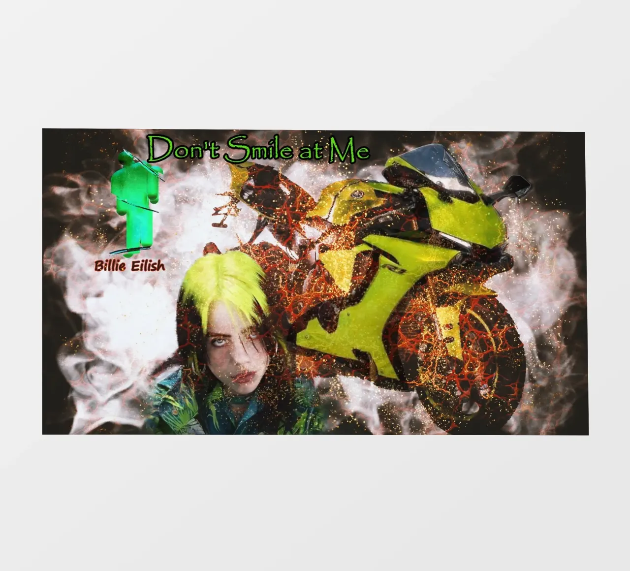Billie Eilish con Yzf - R1 "Neon Malinconia pellicola backlit da Abasa Inaraya