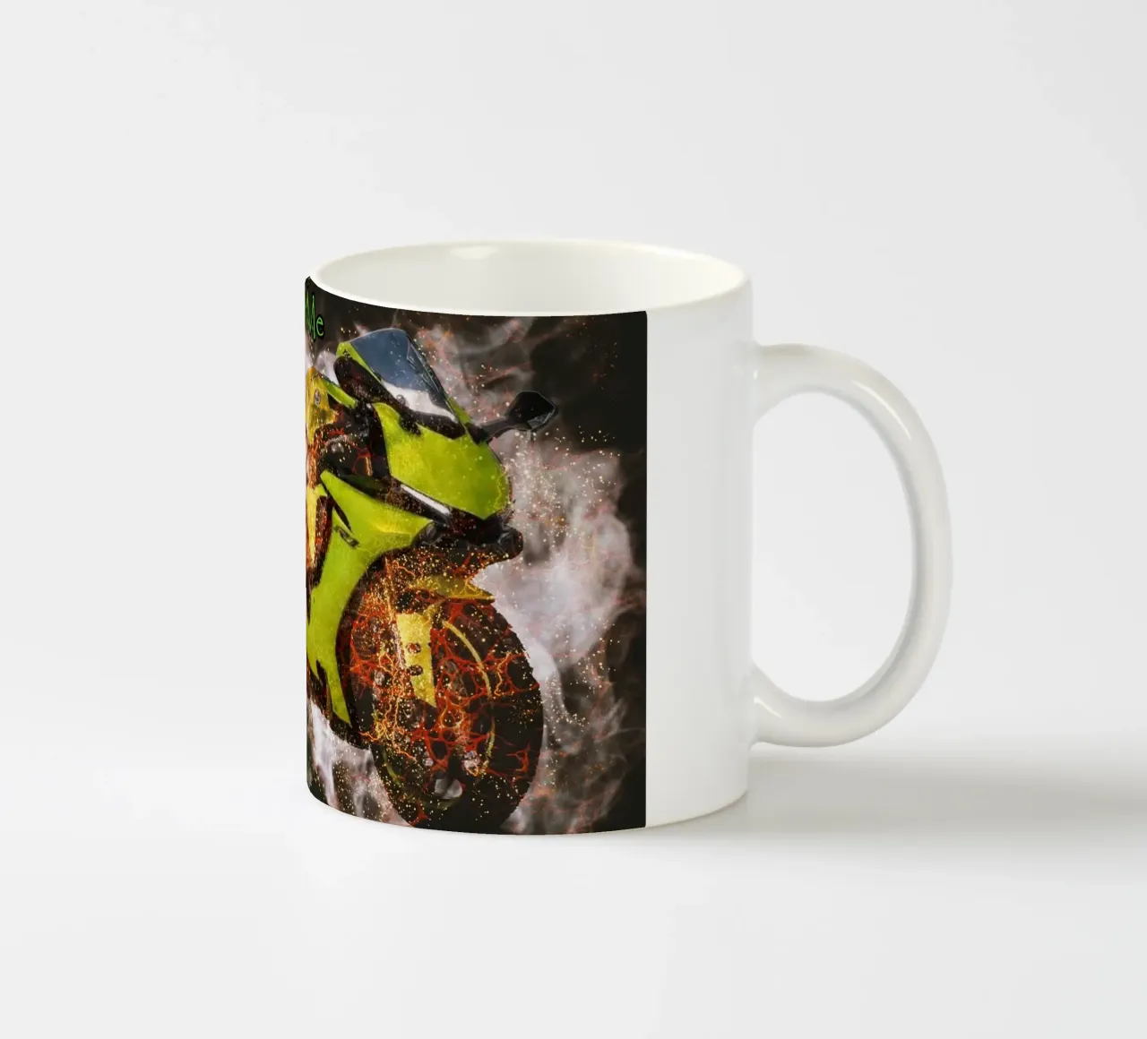 Billie Eilish con Yzf - R1 "Neon Malinconia tazza in ceramica da Abasa Inaraya