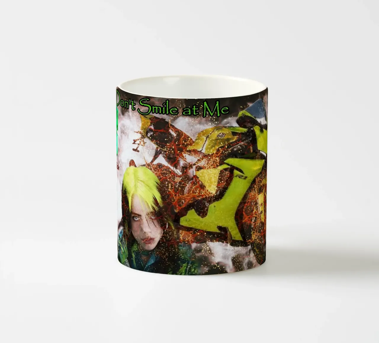 Billie Eilish con Yzf - R1 "Neon Malinconia tazza in ceramica da Abasa Inaraya