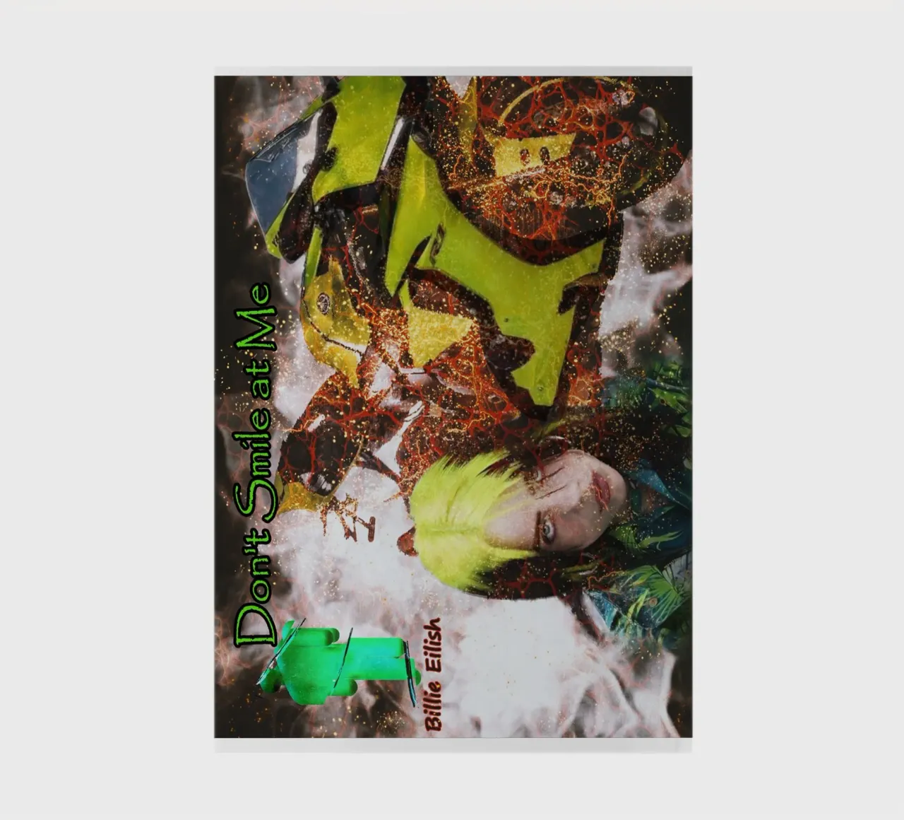 Billie Eilish with Yzf - R1 "Neon Melancholy" notebook by Abasa Inaraya
