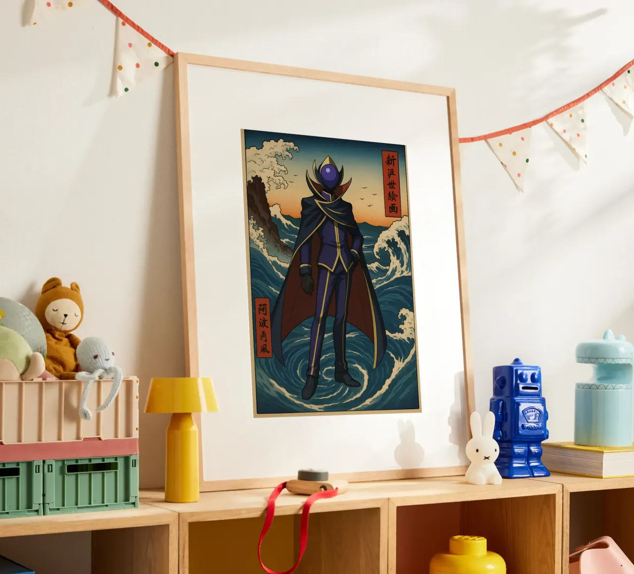 Vintage Code Geass Lelouch vi Britannia Japan Art poster con telaio in legno da KakiHanryJP