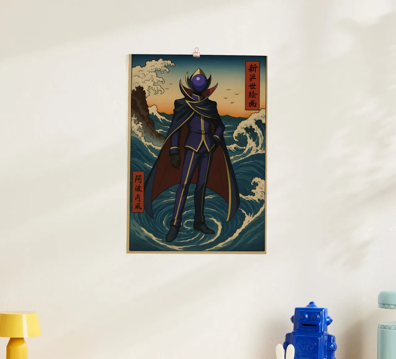 Vintage Code Geass Lelouch vi Britannia Japan Art poster con telaio in legno da KakiHanryJP