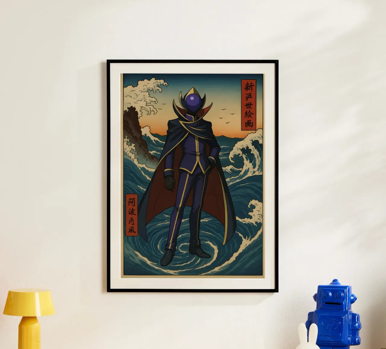 Vintage Code Geass Lelouch vi Britannia Japan Art poster con telaio in legno da KakiHanryJP