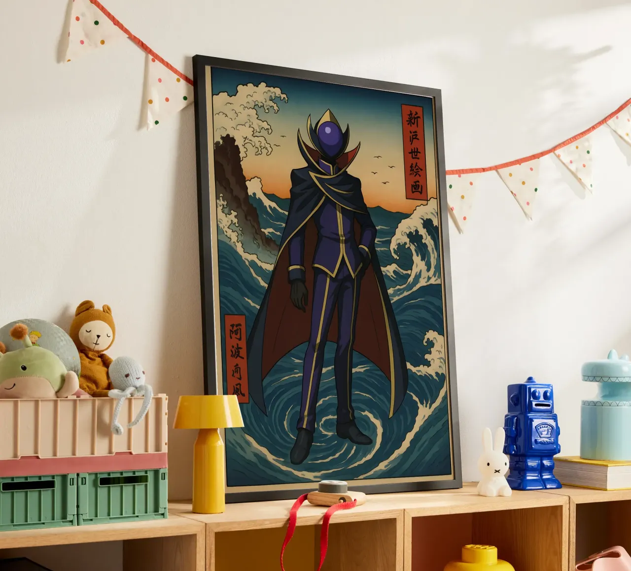 Vintage Code Geass Lelouch vi Britannia Japan Art poster con telaio in legno da KakiHanryJP