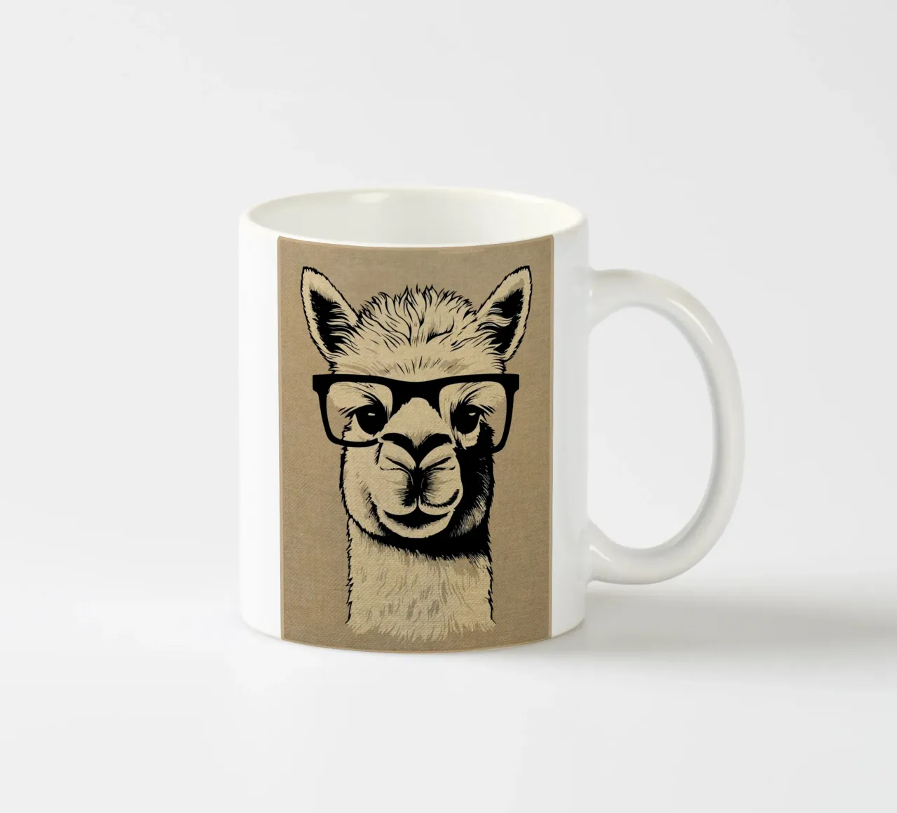 Divertente Alpaca Hipster tazza in ceramica da Drew Studio