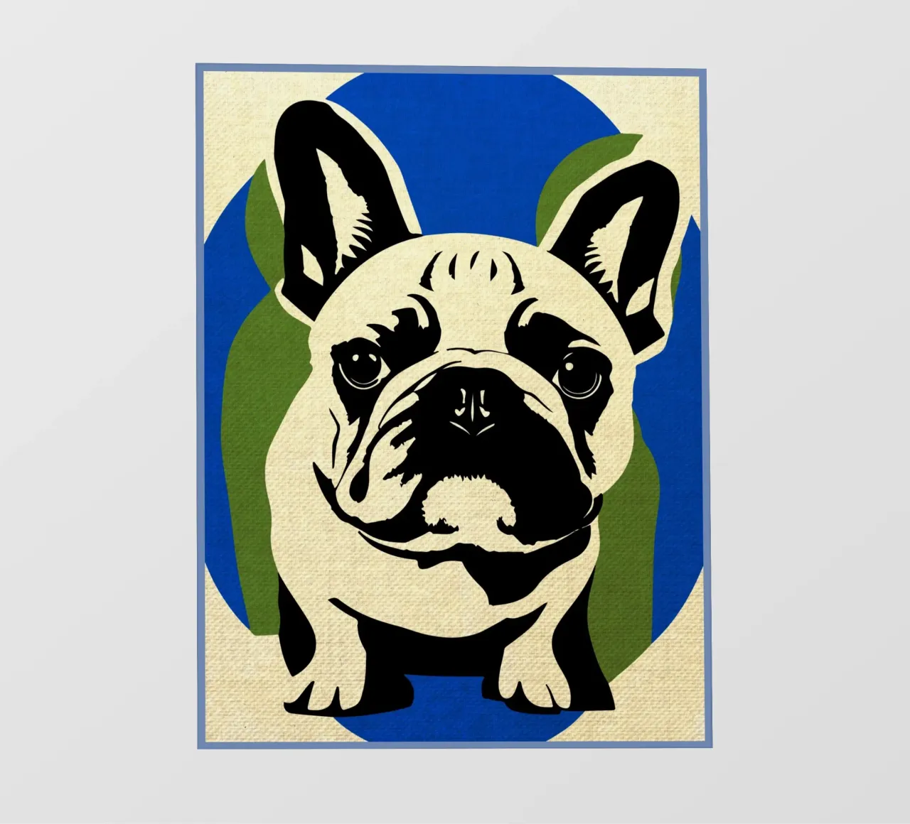 Bulldog francese telo in pvc da Drew Studio