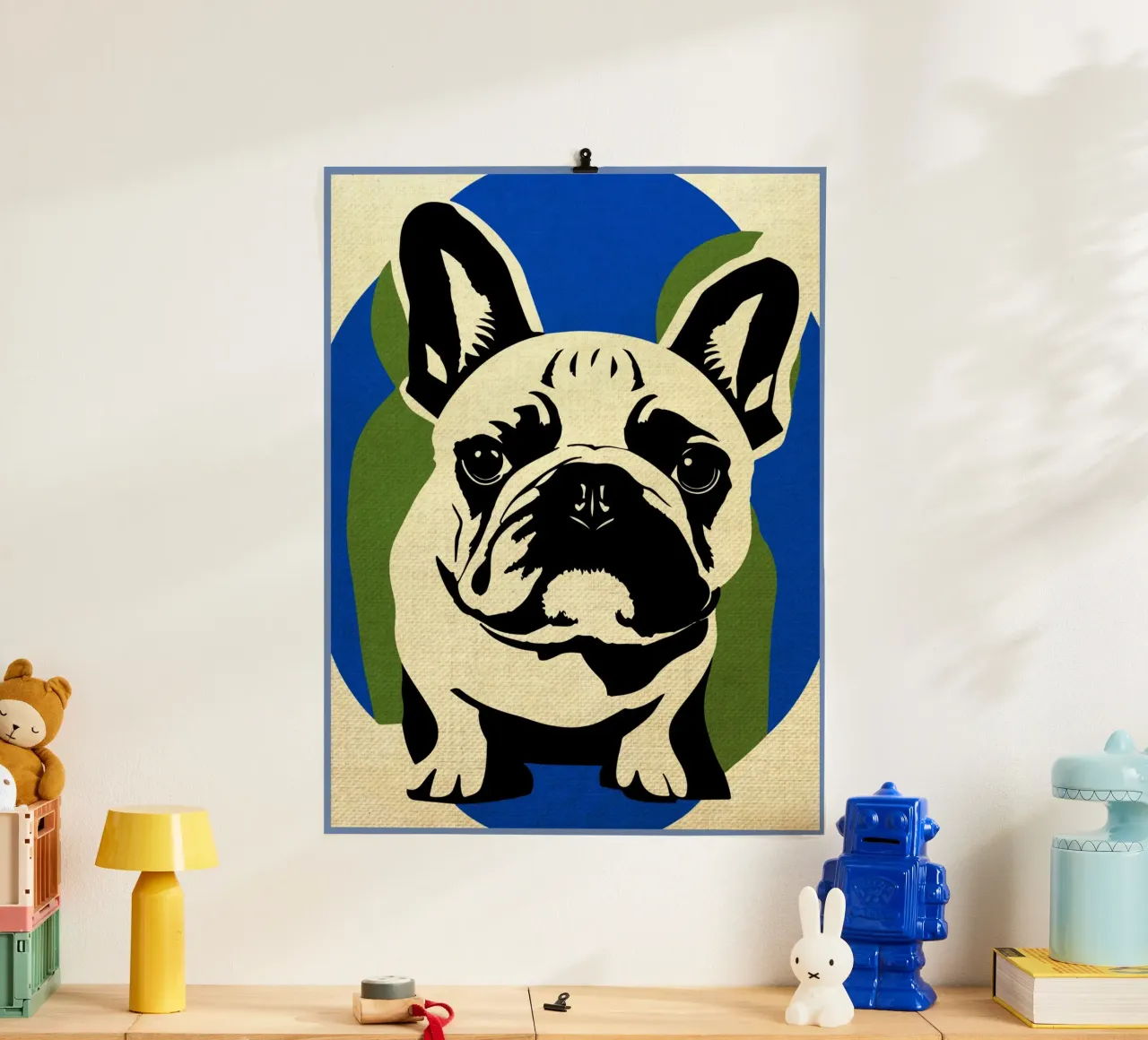 Bulldog francese carta hahnemühle da Drew Studio
