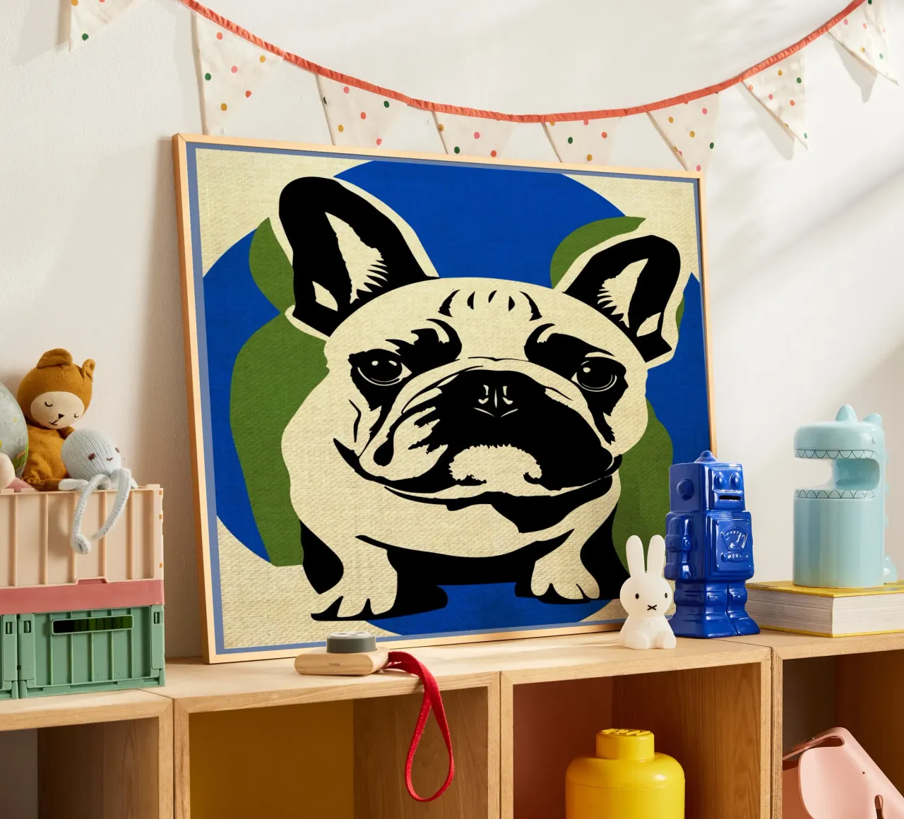 Bulldog francese carta hahnemühle da Drew Studio