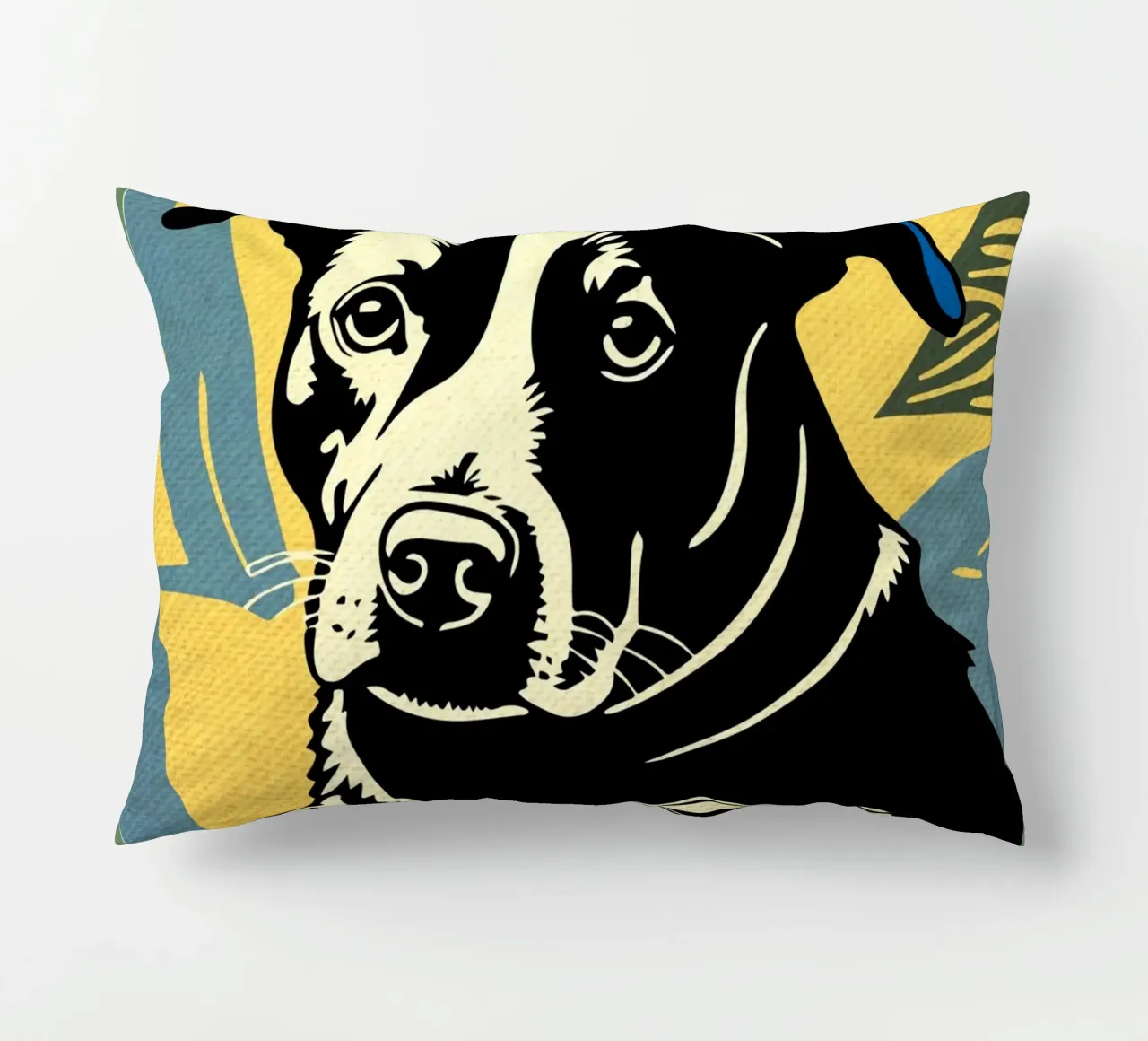 Cane con berretto e caffè cuscino da Drew Studio