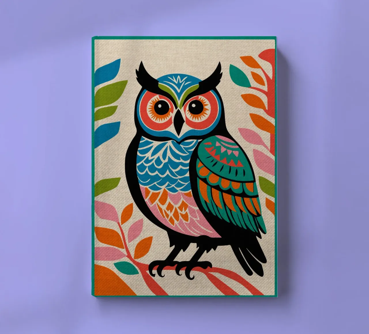 Cute Owl Art Print notebook by Drew Studio