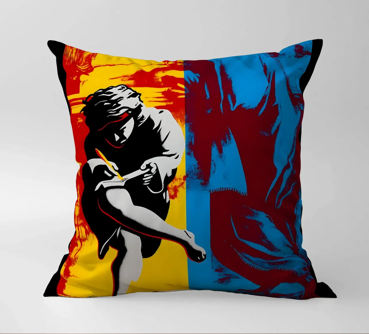Guns N_ Roses Poster - Use Your Illusion cuscino da DGUnder
