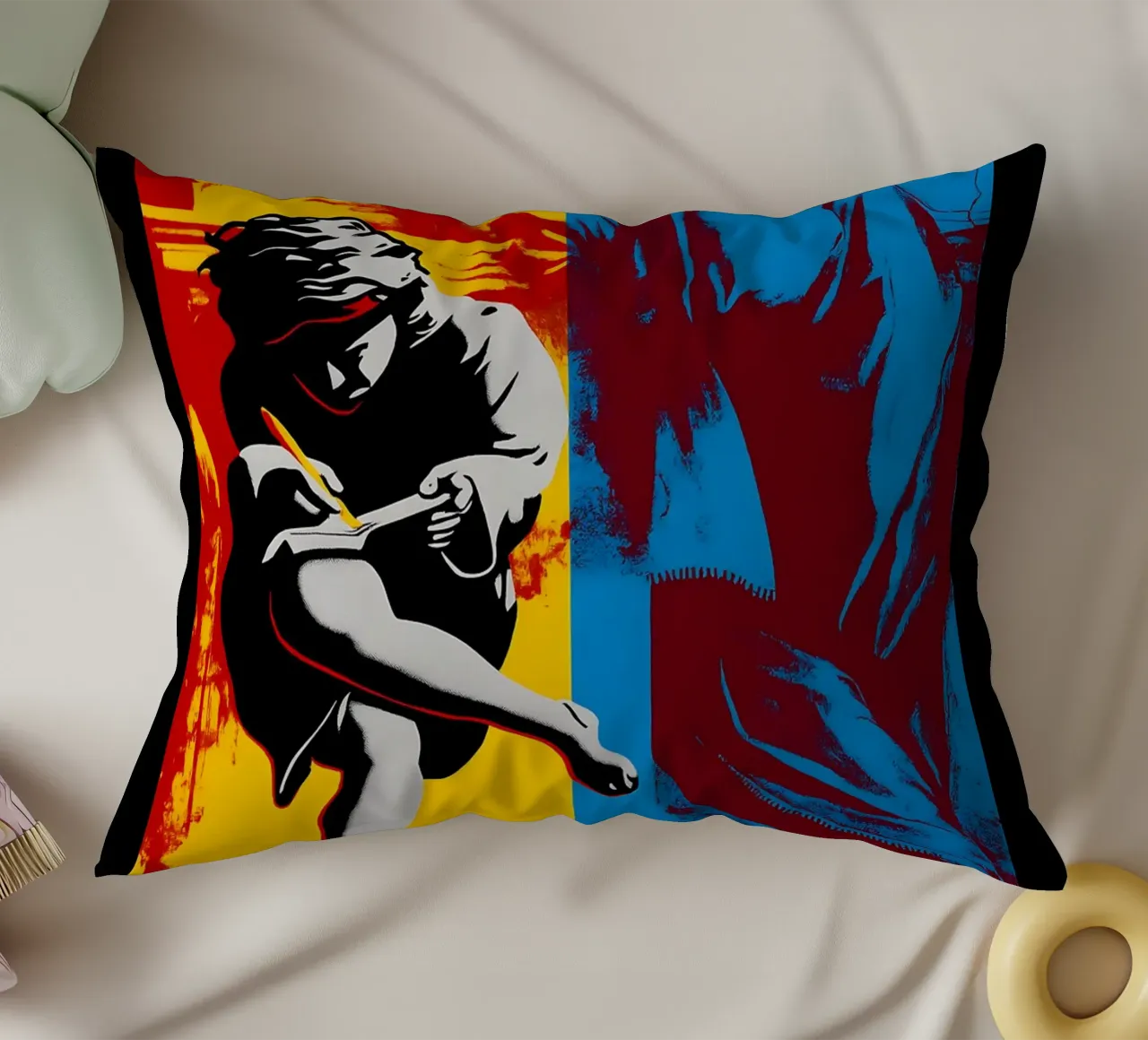 Guns N_ Roses Poster - Use Your Illusion cuscino da DGUnder