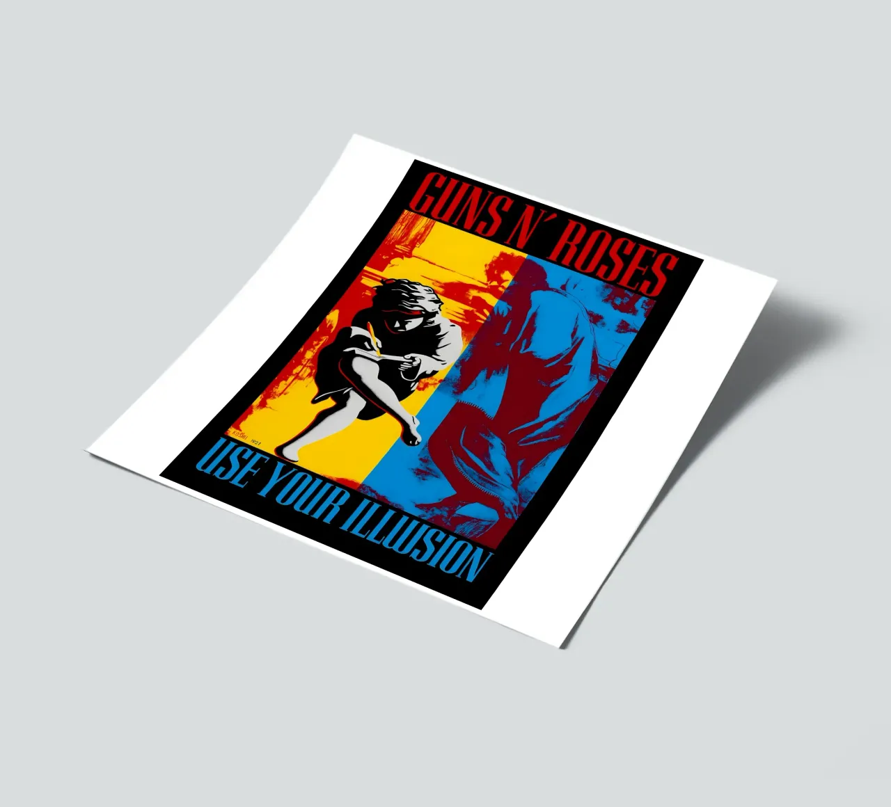 Guns N_ Roses Poster - Use Your Illusion sticker sheet by DGUnder