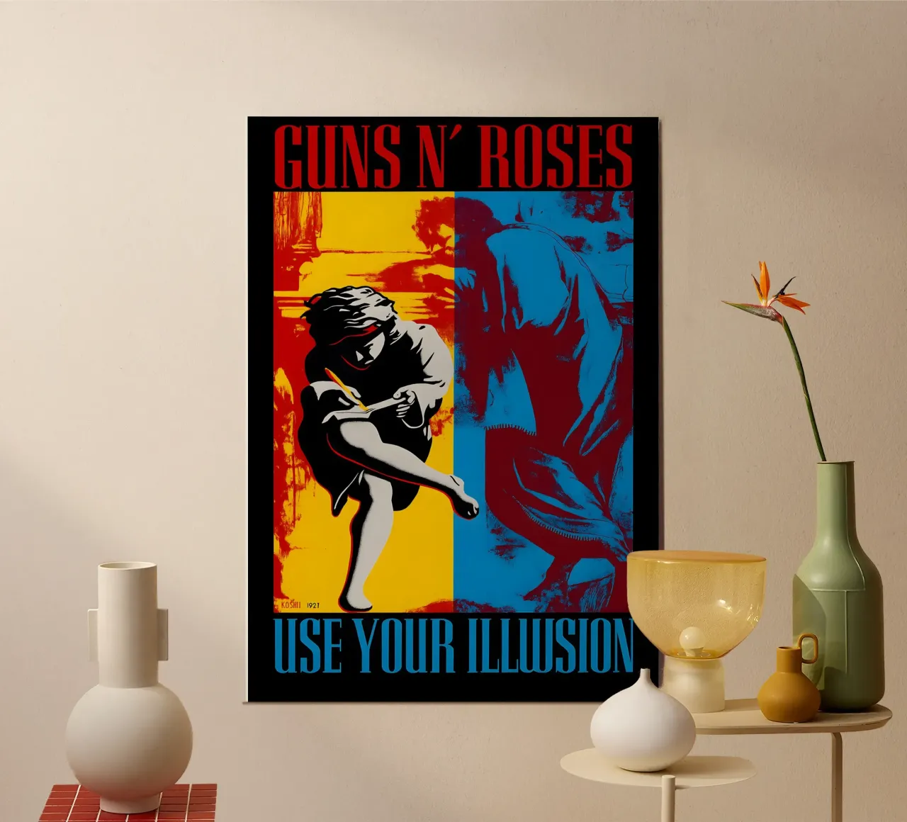 Guns N_ Roses Poster - Use Your Illusion hahnemühle by DGUnder
